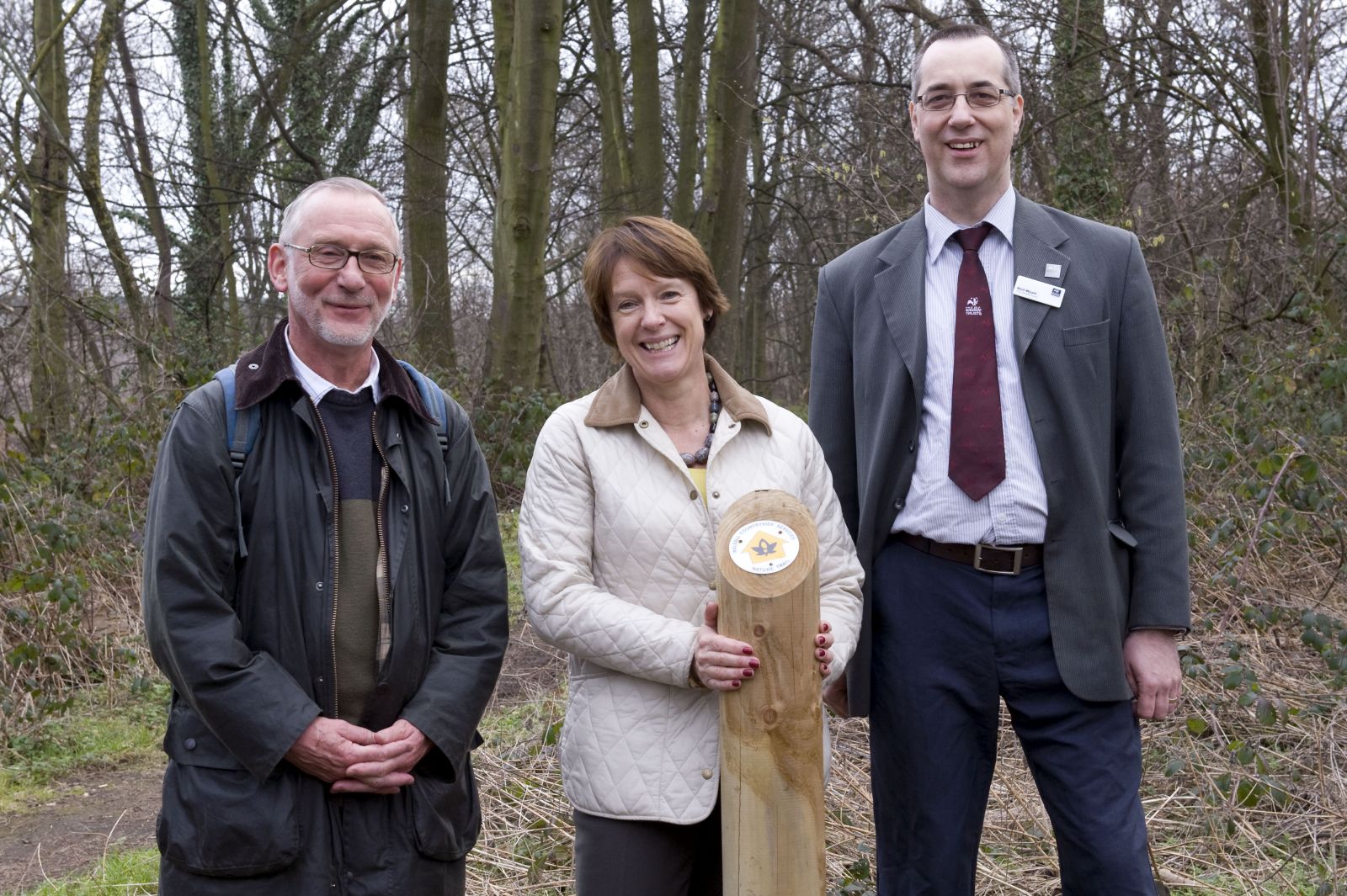 John Lawton, Caroline Spelman, Neil Wyatt at the launch of teh Birmingham and Black Country Nature Improvement Area